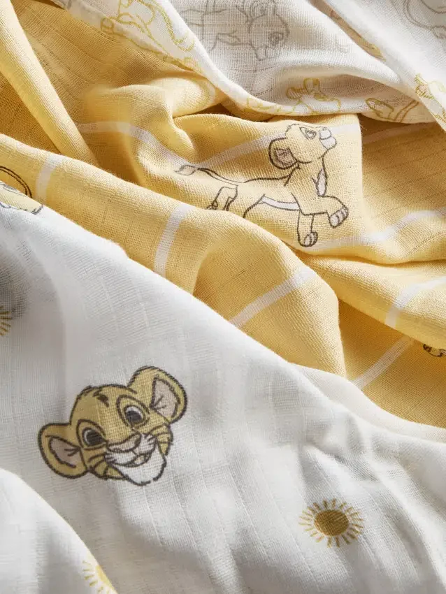 3pk disney's the lion king muslin cloths