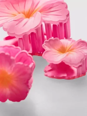 3pk flower hair clips