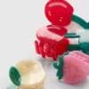 3pk fruit claw clips