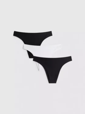 3pk invisible brazilian thongs