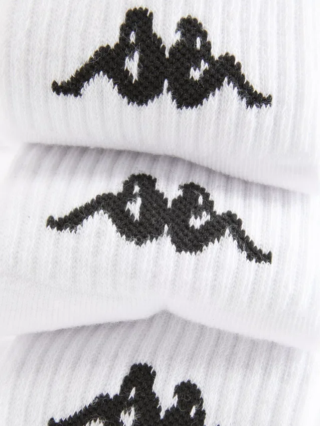 3pk kappa quarter crew socks