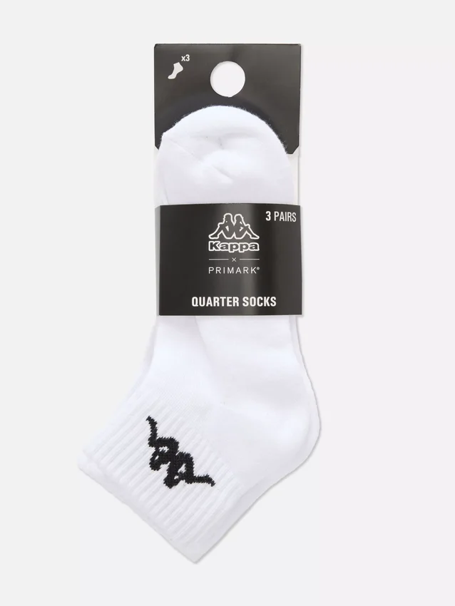 3pk kappa quarter crew socks