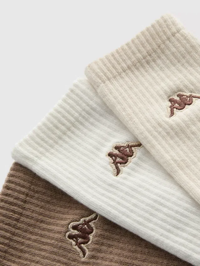 3pk kappa x primark crew sports socks