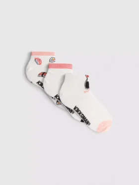 3pk kikkoman cotton-blend ankle socks