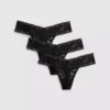 3pk lace bandeau thongs