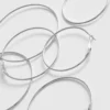 3pk large hoop earrings