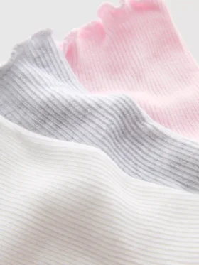 3pk lettuce trim ankle socks