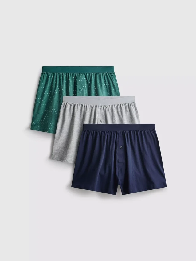3pk loose-fit boxer shorts