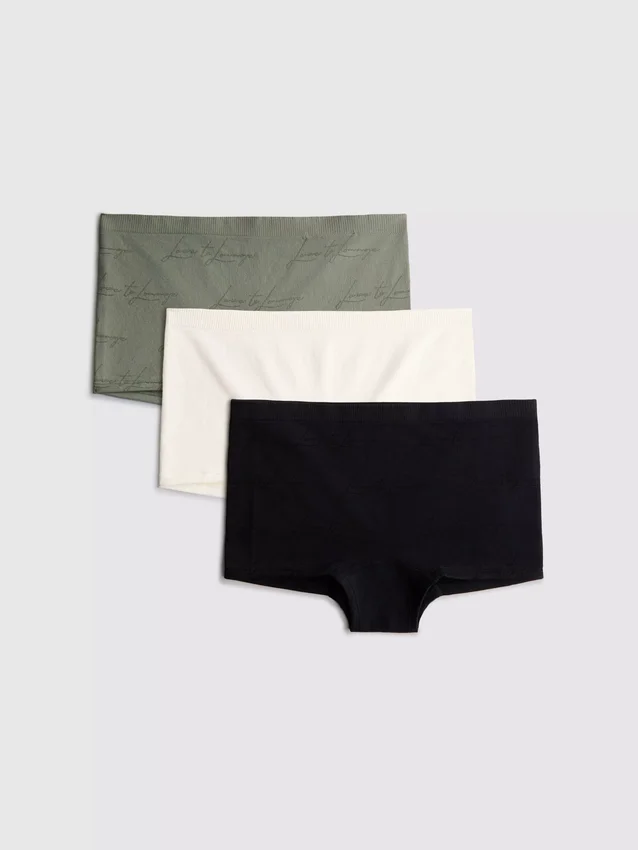 3pk love to lounge boy shorts