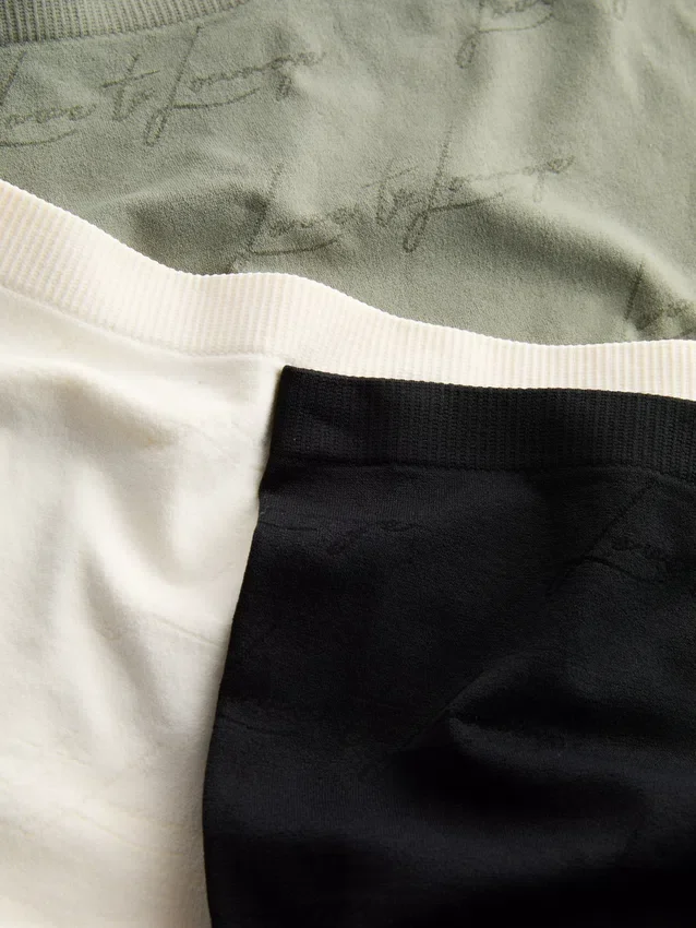 3pk love to lounge boy shorts
