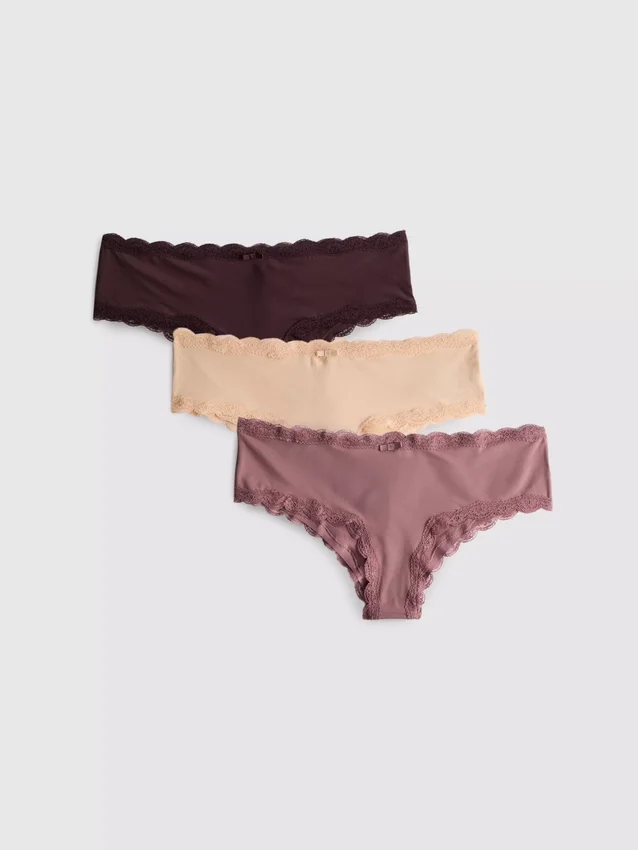3pk microfiber neutral hipster briefs
