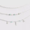 3pk mixed charm necklaces