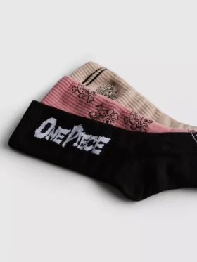3pk one piece ribbed socks