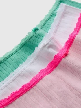 3pk pointelle mini boy shorts