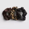 3pk satin hair scrunchies