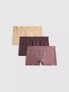 3pk seamless boy shorts