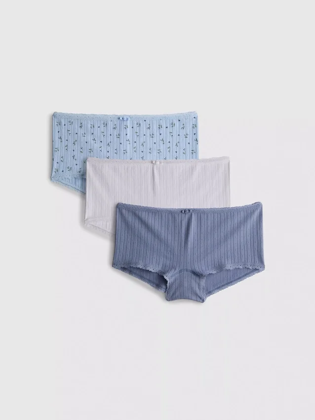 3pk seamless mini boyshorts