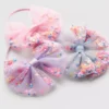 3pk sequin bow hair elastics
