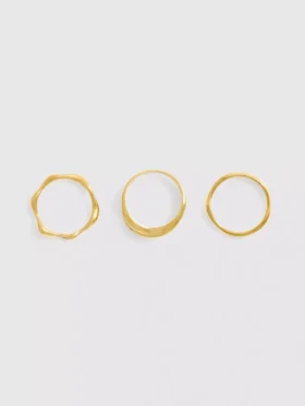 3pk waterproof mixed design rings