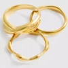3pk waterproof mixed design rings