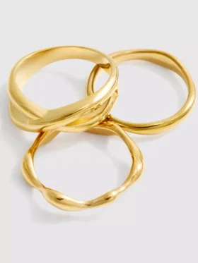 3pk waterproof mixed design rings