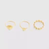 3pk waterproof shell rings