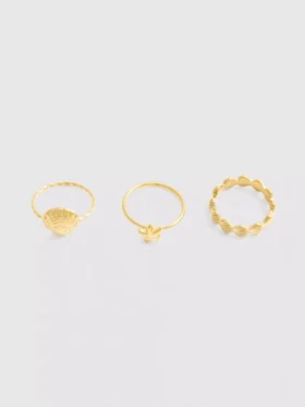 3pk waterproof shell rings
