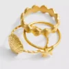 3pk waterproof shell rings