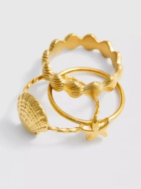 3pk waterproof shell rings