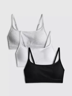 3pk wireless crop bralettes