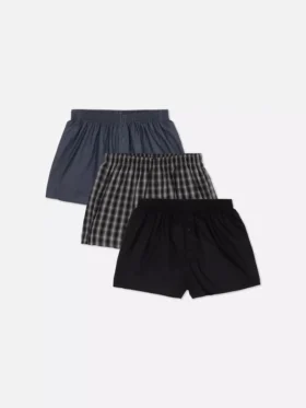 3pk woven boxer shorts