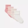 4-pack cuffed baby ankle socks