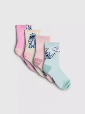 4-pack disney's stitch ankle socks