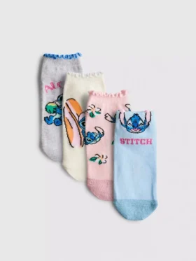 4-pack disney's stitch sneaker socks