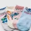 4-pack disney's stitch sneaker socks
