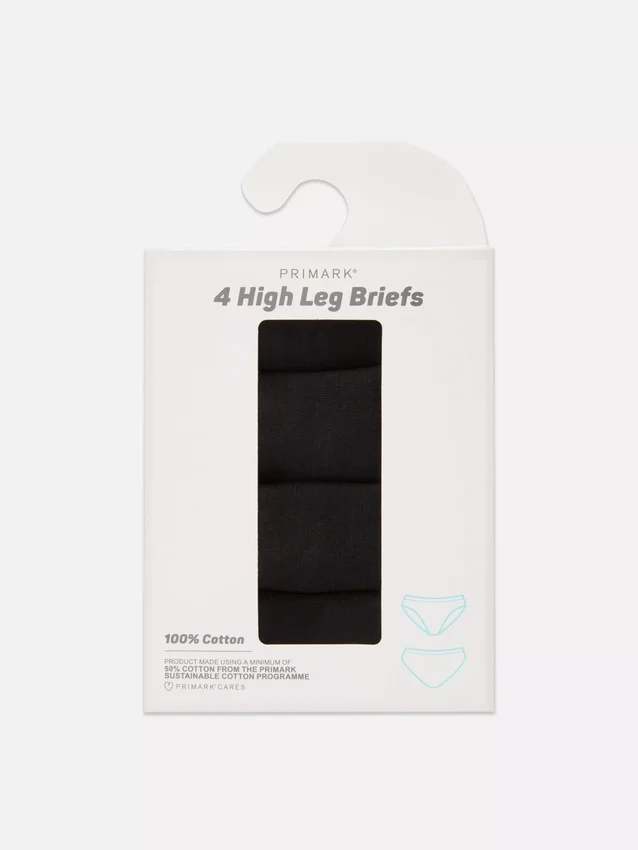 4-pack high leg briefs