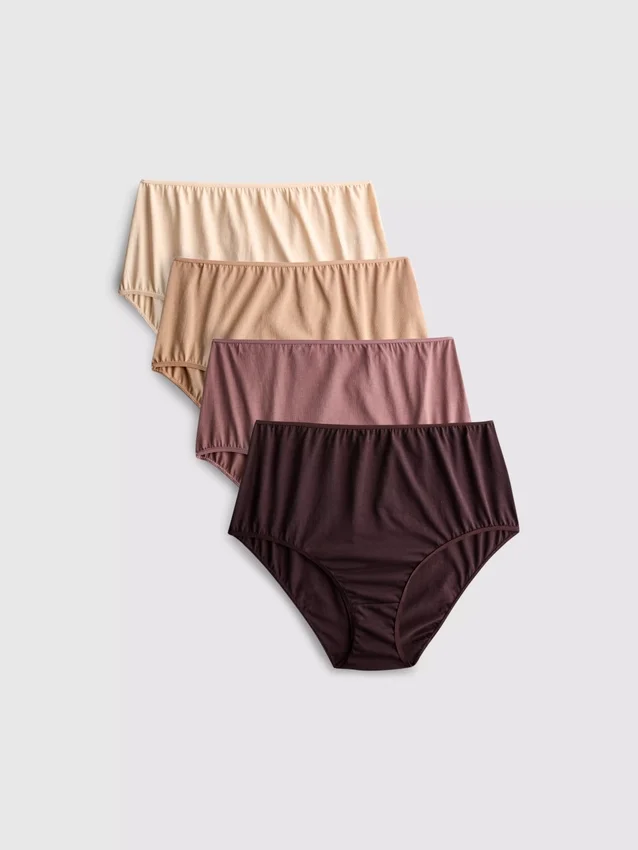 4pk full skin-tone briefs
