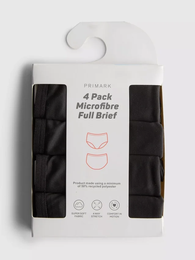 4pk microfiber full briefs