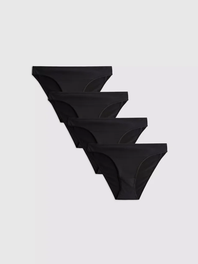 4pk microfiber high leg briefs