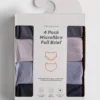 4pk microfiber high-waisted full briefs