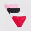 4pk ruffle-trim high-waisted briefs