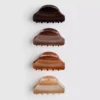 4pk tonal hair claw clips