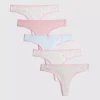 5-pack cotton rich thongs