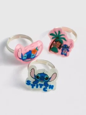 5-pack disney’s stitch charm rings