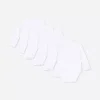5-pack essential long sleeve bodysuits
