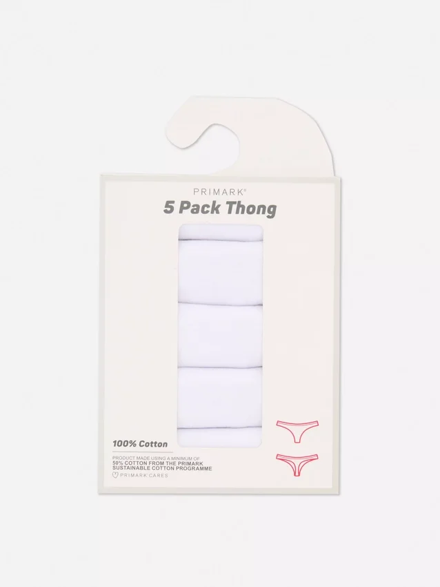 5-pack essential thongs