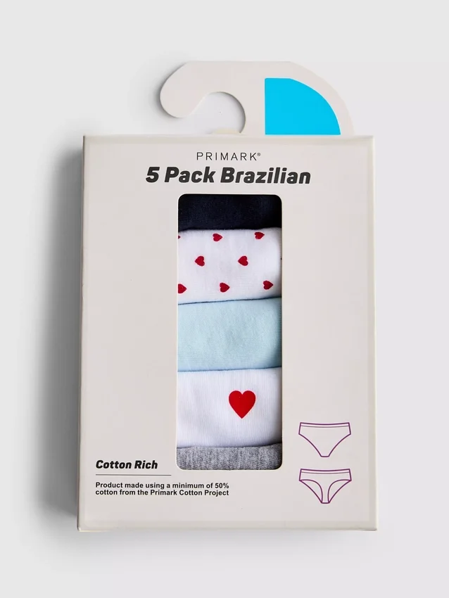 5-pack everyday brazilian briefs