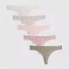 5-pack microfiber thongs