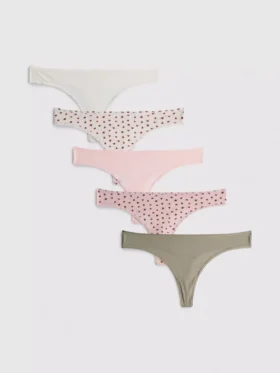 5-pack microfiber thongs