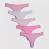 5-pack microfiber thongs